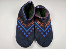 Bombas Gripper Sherpa Lined Slippers House Shoes Socks Size XL M13-15