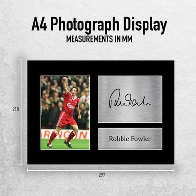 Robbie Fowler Signed Liverpool Pre Printed Autograph Photo