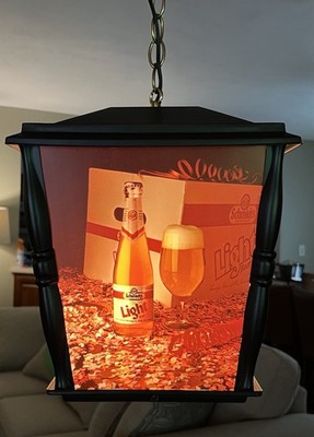 Rare 1970's VTG SCHMIDT BEER 4 Sided Rotating MOTION Bar Light