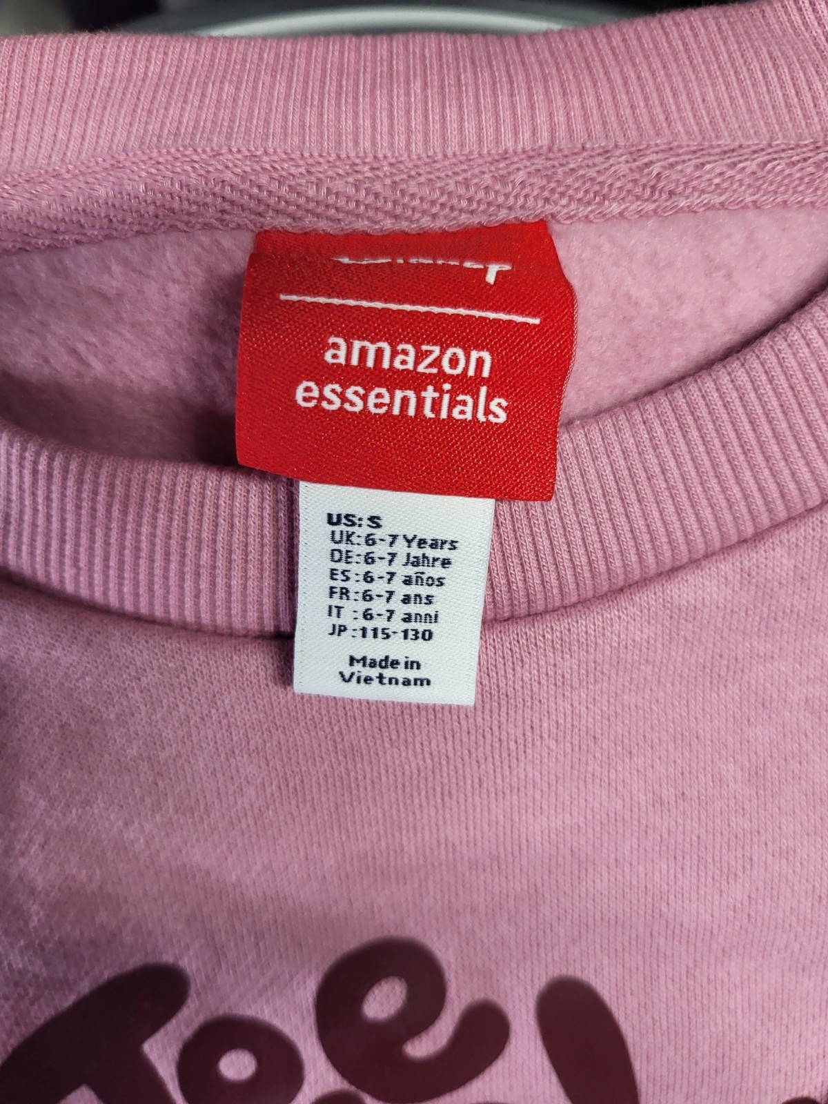 Amazon Essentials Minnie Mouse Girls Pink Sweatshirt & Pants Set Size S Cotton thumbnail 2