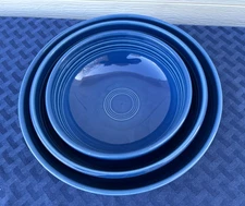 Fiestaware nesting bowl set of 3 Bistro Serving LAPIS Bowls. New. Med, Lg, XL