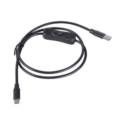 10W Charging Wire USB to Male Type C Power Cable Cord Support Data with Switches
