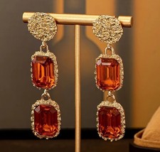 Goldene Damen Ohrstecker Gold Farben Ohrhänger neu Geschenk Frauen