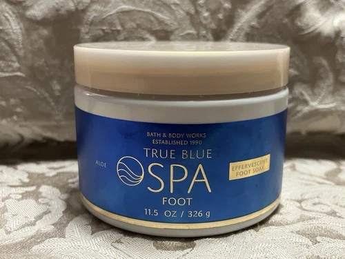 Bath & Body Works True Blue Spa EFFERVESCENT FOOT SOAK 11.5 oz NEW