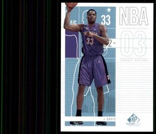 2002-03 SP Game Used Antonio Davis Toronto Raptors #93