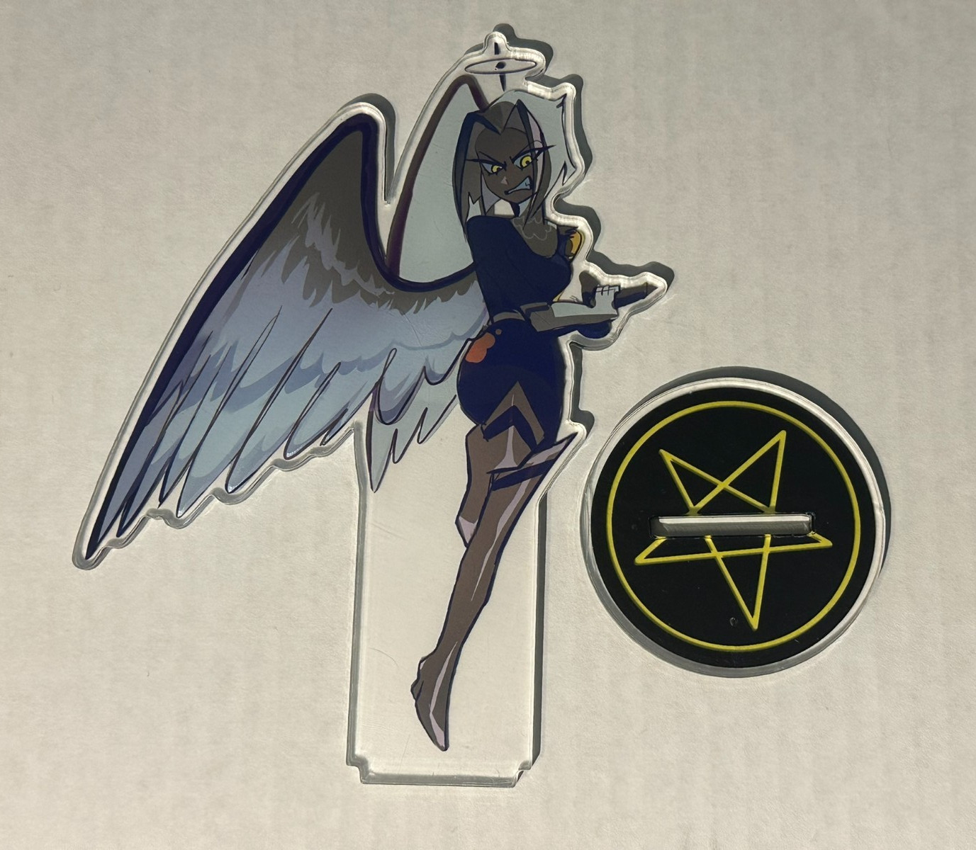 Hazbin Hotel Lute Exorcist Fanmade Acrylic Standee