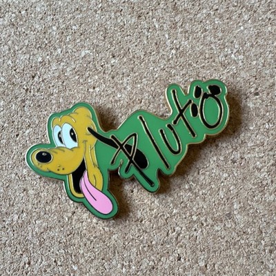 Disney Pluto Green Enamel Pin Single