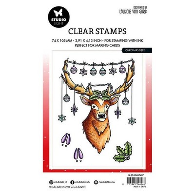 STUDIO LIGHT - Transparent Stempel Motivstempel Clear Stamp - Christmas deer