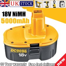 5.0AH Battery For Dewalt 18V DC9096-2 DE9095 DE9503 DE9098 DC725 DC720 NIMH