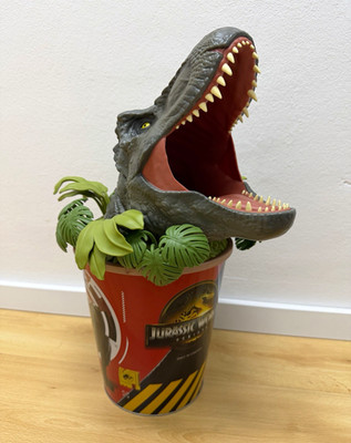 Jurassic World Die Wiedergeburt   Popcorn Bucket T-Rex Kopf UCI Exklusiv SELTEN