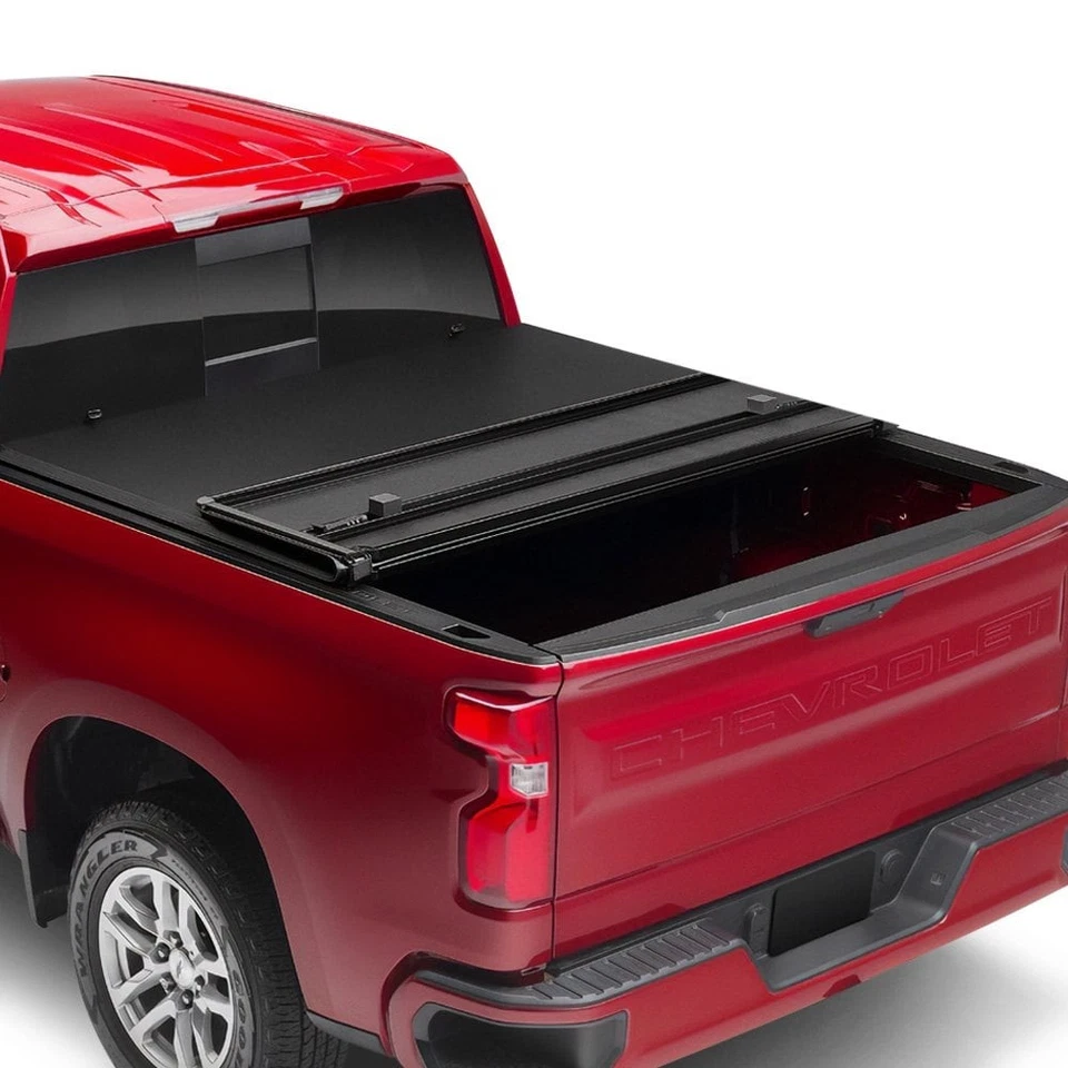 For Chevy Silverado 1500 Classic 2007 Lund 969156 Hard Folding Tonneau Cover - Image 2 of 4