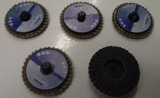 Garryson 47043 2" Roloc Coated Zirconia Alumina Flap Disc 80 Grit 5pcs U.K.