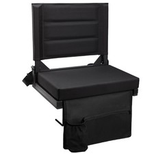 Grandstand Portable Folding Padded Stadium Seat for Bleacher With Cup Holder