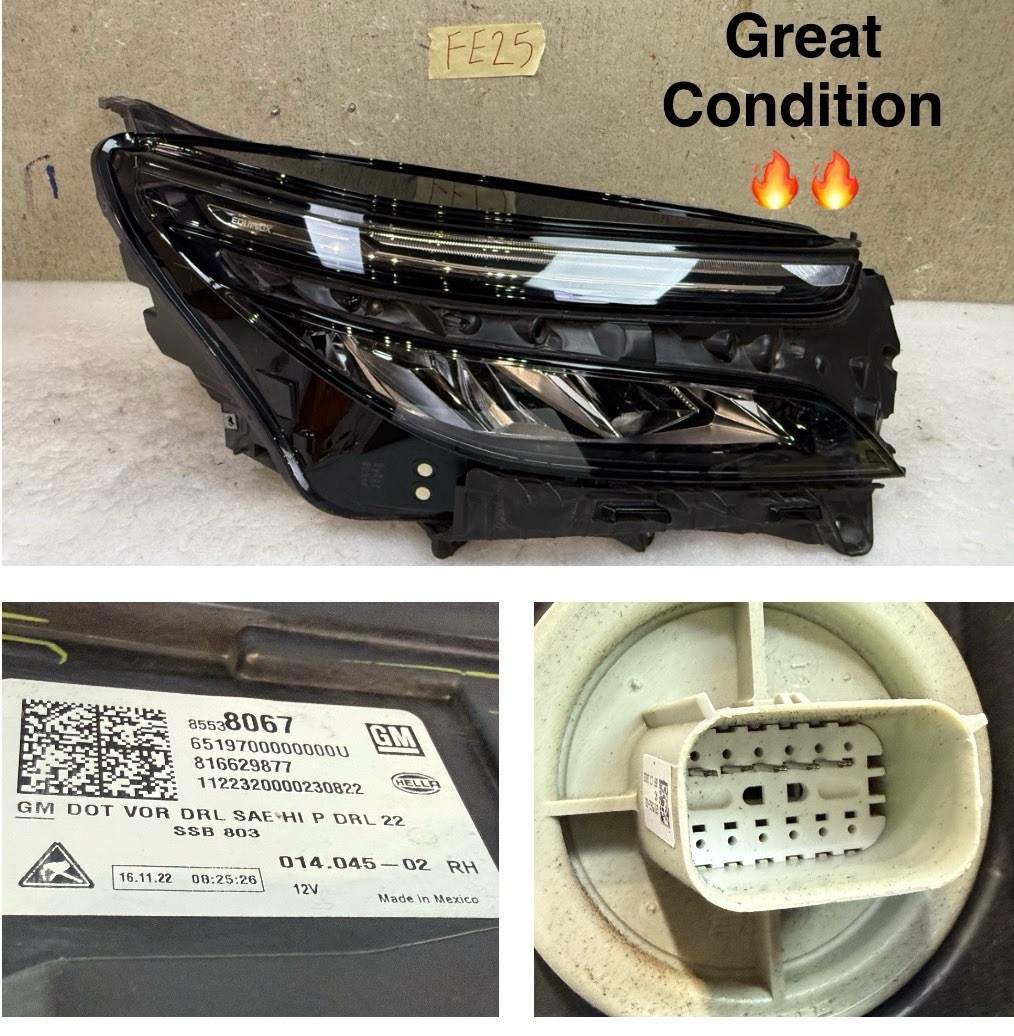PERFECT 2022 2023 CHEVROLET EQUINOX RIGHT PASSENGER OEM FULL LED HEADLIGHT