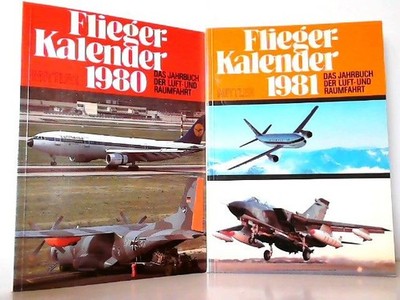 Flieger-Kalender. Hier Jahrgang 1980 und 1981 in 2 Büchern! Das Jahrbuch der Luf