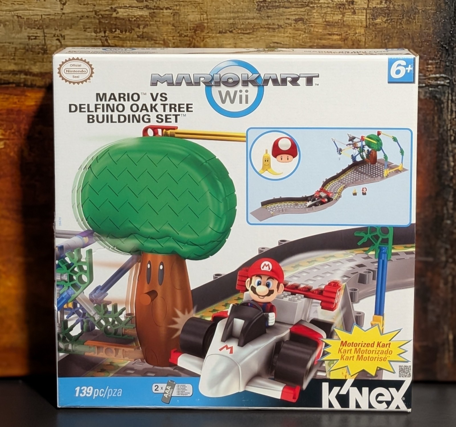 K'NEX Nintendo Mario Kart Mario vs. Delfino Oak Tree Playset - NEW