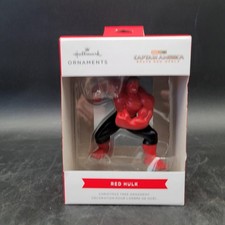 New NIB Red Hulk Hallmark Christmas Holiday Tree Ornament Marvel Studios