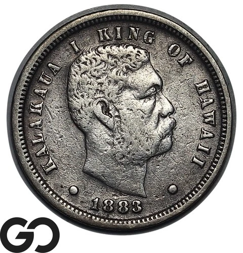 1883 Kingdom of Hawaii Dime *Rare Find* Only 250K Minted