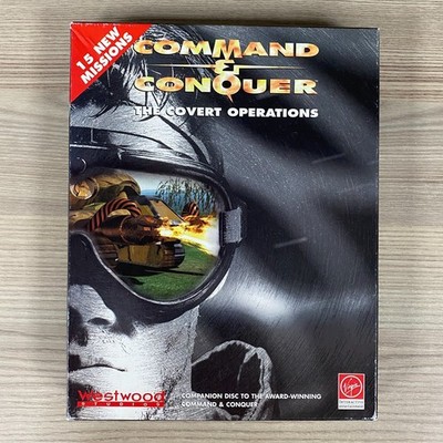 COMMAND & CONQUER / COVERT OPERATIONS BIG BOX COMPUTER / VIDEOSPIEL C&C 1996
