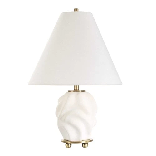 Uttermost 30589-1 Bora 18" Tall Vase Table Lamp - White - Picture 4 of 5