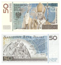 Poland 50 Zlotych 2006, P178 Commemorative Unc W/Folder, Banknote