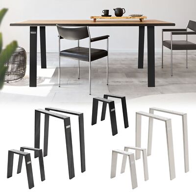 2er Set Loft Tischgestell Tischbeine Tischkufen Tischfüße Industrial Design