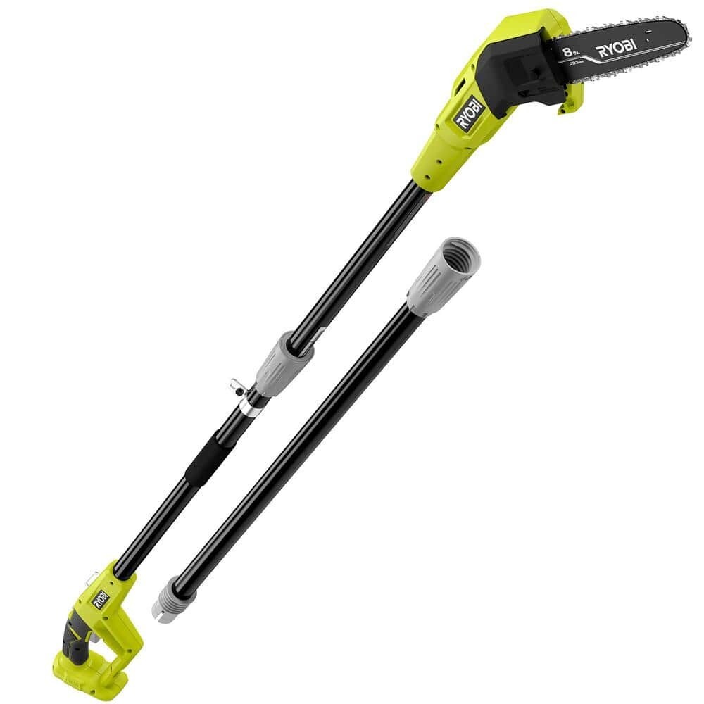 RYOBI 磯ss RYOBI 18V Pole Saw 8 in Handheld Cordless Oil-Free Garden Trimmer
