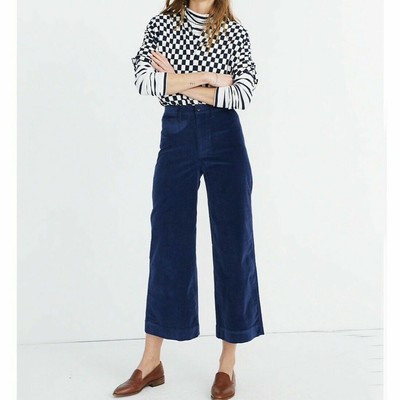 EMMETT Wide-Leg High Rise Crop Pants 