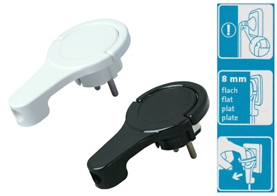Schutzkontakt Stecker Winkelstecker extraflach Flachstecker Netzstecker Kopp