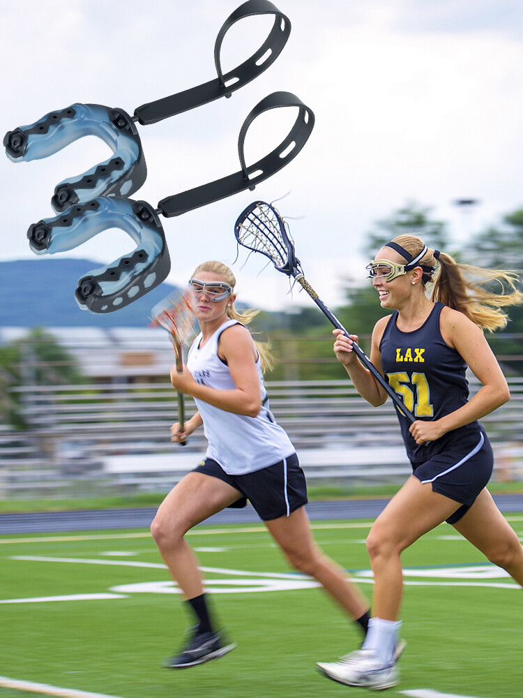 2X Football Mouth Guard Sports Mouth Braces for Kids Youth Football