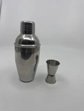 Miniature Stainless Steel Cocktail Shaker Set w/ Shot Measure Bar Tool Gift