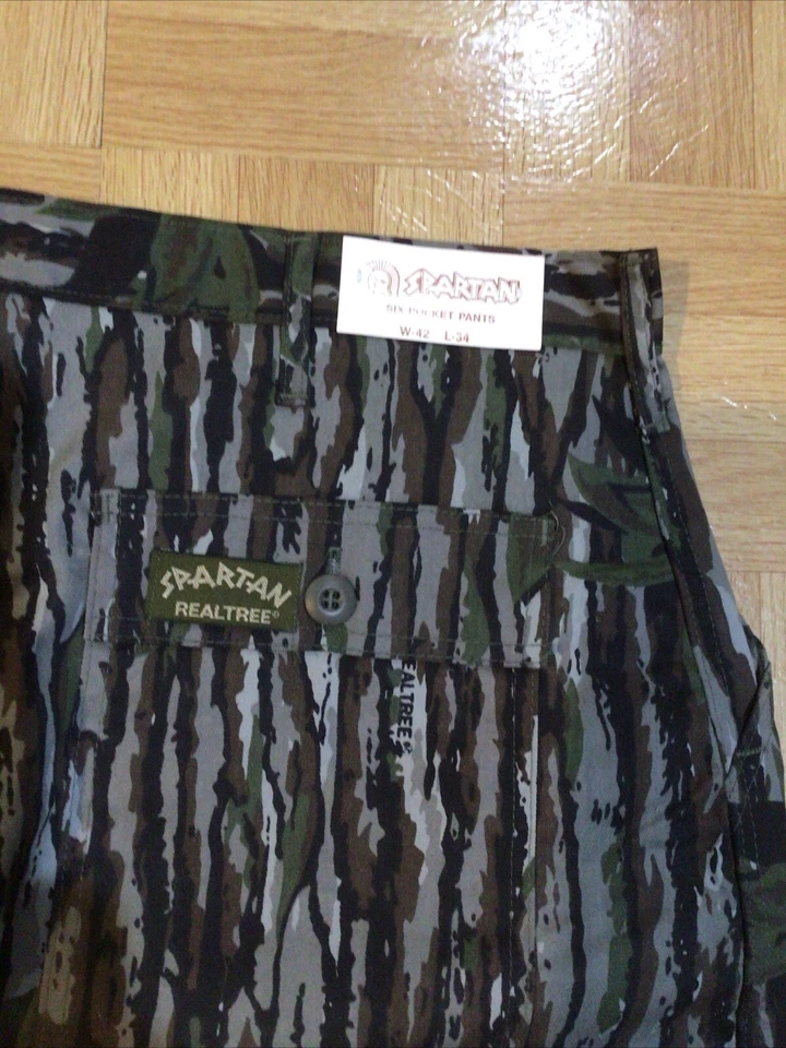 NOS SPARTAN REALTREE Six Pocket Pants Camo Pants Hunting W42xL34 NWT - Image 4 of 4