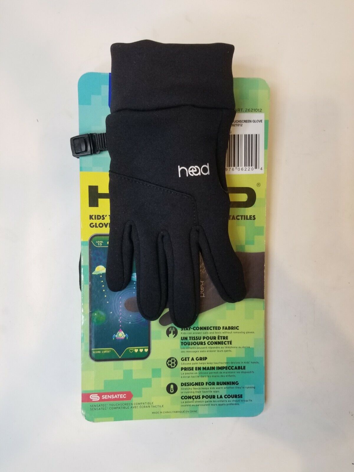 Head Kids Touchscreen Gloves Mittens Warm Black Large Sensatec ...