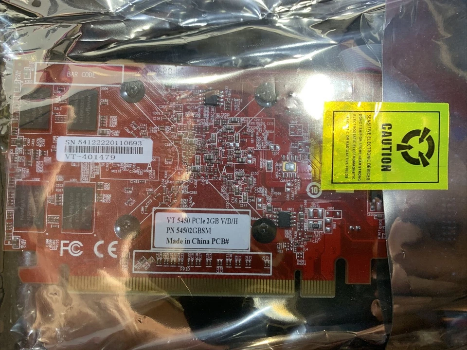 visiontek radeon 5450 pci e 2gb v/d/h vt 54502 gbpc2 video graphics card. - Image 2 of 4