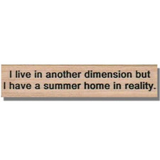Mounted Rubber Stamp, Life Saying, Words, Inspiration, Funny, Phrase,Summer,Home