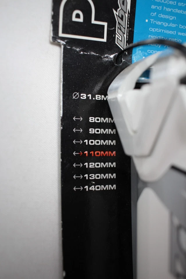 NEW Shimano Pro Vibe 7S 110mm -10° 31.8ø Alloy Road CX Bike Bicycle Stem WHITE - Image 4 of 4