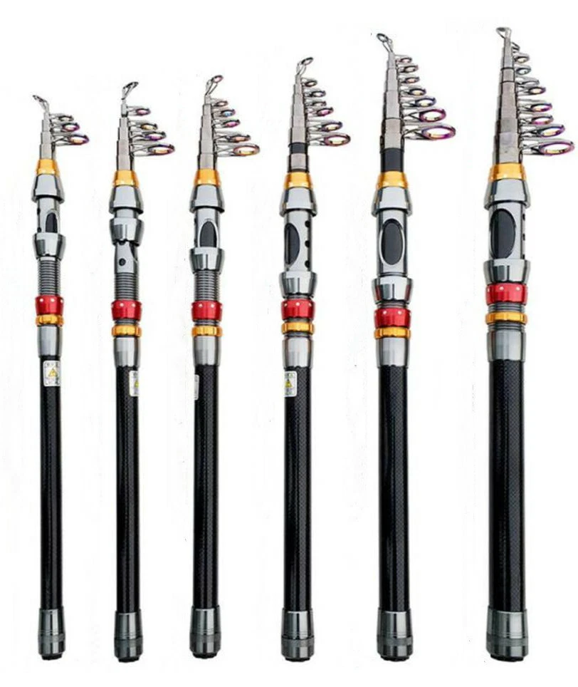 Fishing Rod Telescopic Fishing Portable 1.8M-3.6M Pole Carbon Fiber  Spinning Rod