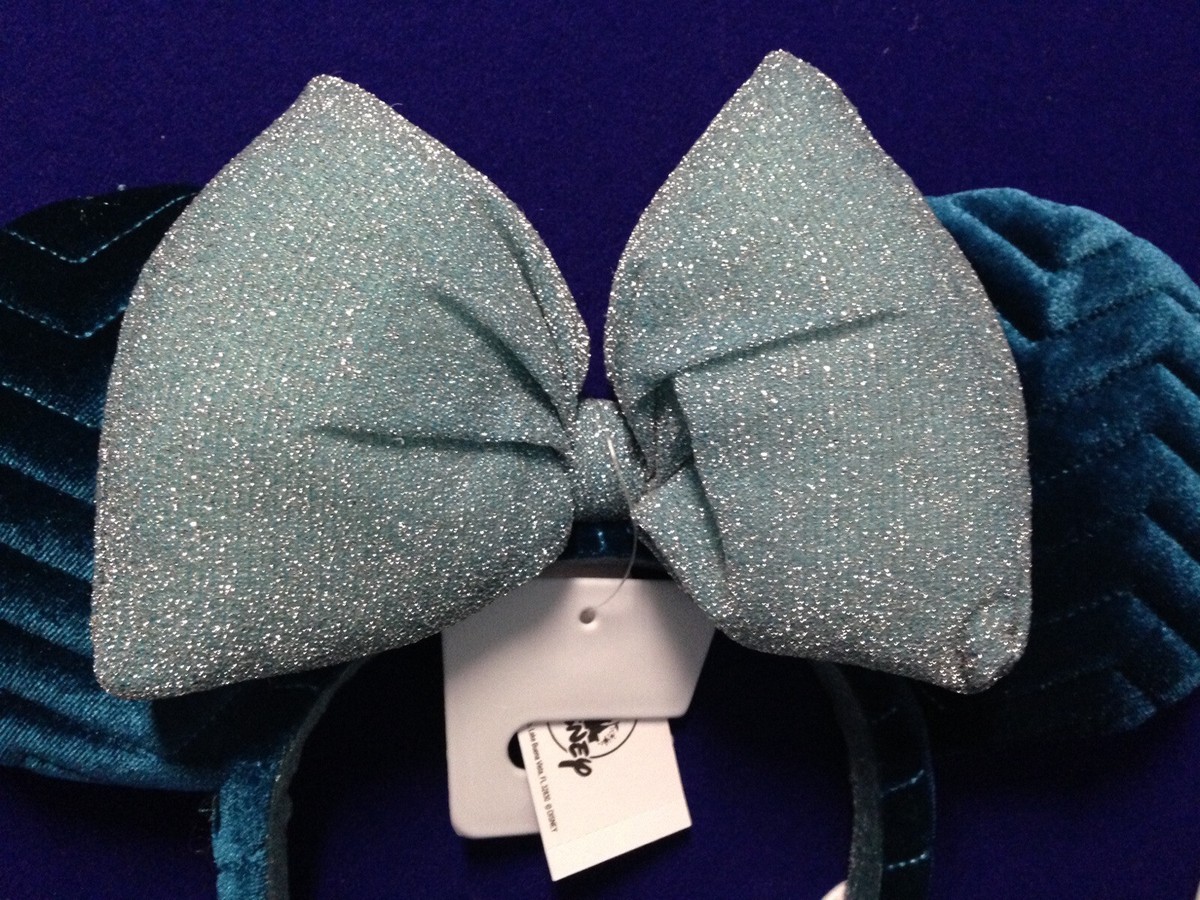 2021 Disney Parks Mickey Minnie Ears Azul Blue Quilted Bow Headband NWT s-l1200.jpg main image 3