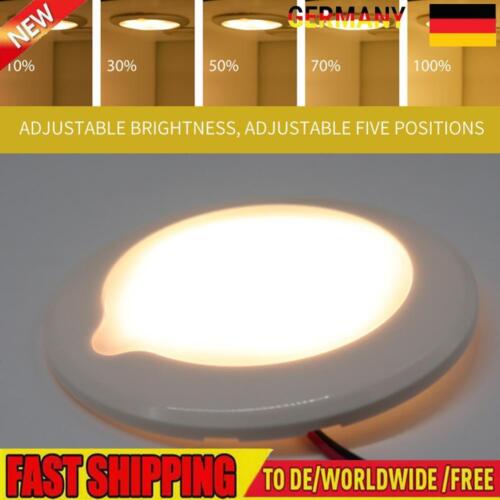 LED Touch Ceiling Light Interior Lamp for RV Caravan Ship 5 Brightness Levels - Afbeelding 1 van 8