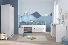 Kinderzimmer Jugendzimmer Smoozy 26 Parisot 4-tlg Bett, Schrank, Kommode in Weiß