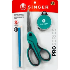 Singer 3pk Proseries Measure Mark Cuts  Mesuring Tape Pencils Scissors NEW