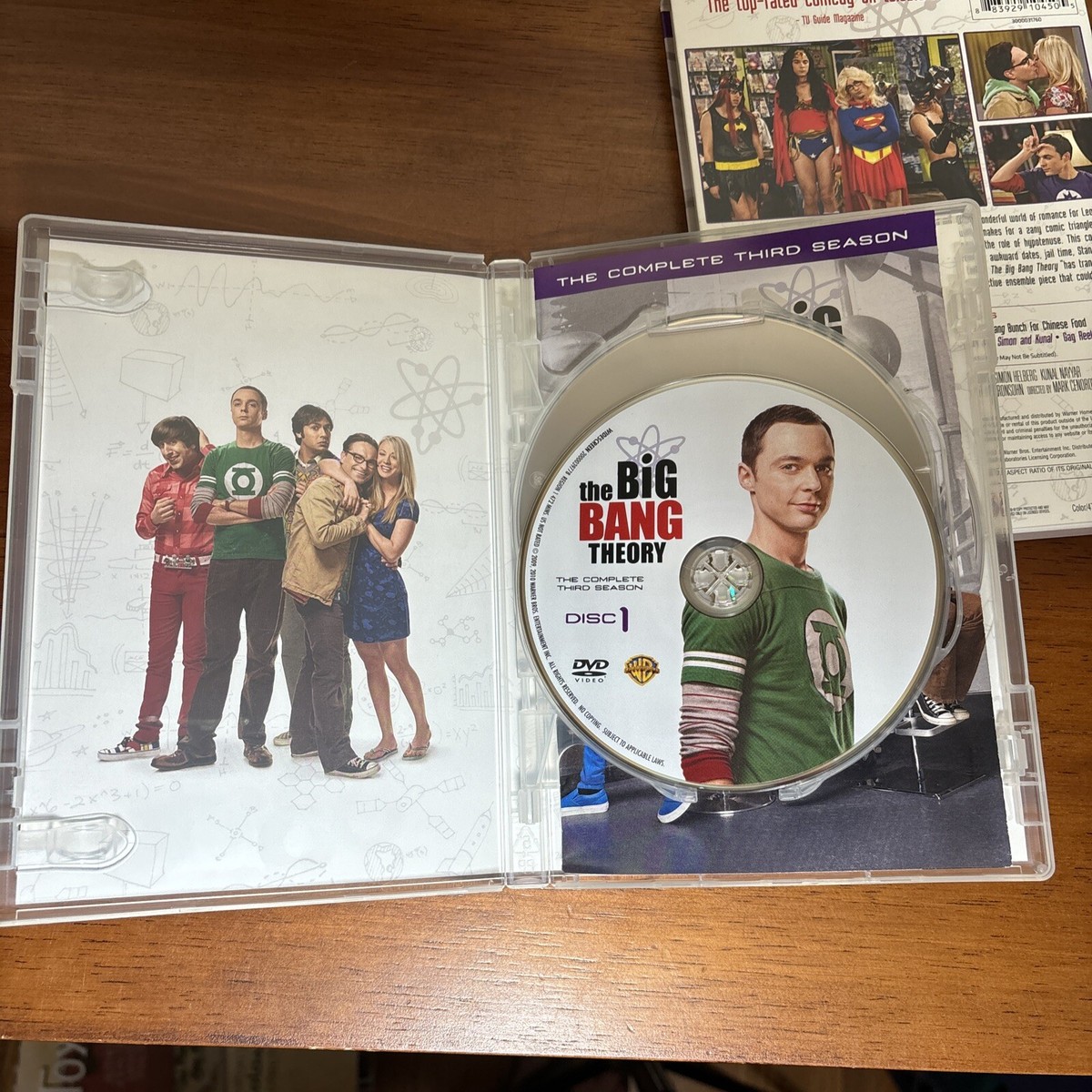The Big Bang Theory TV Show Seasons 1-3 DVD Complete Sets; 2 New