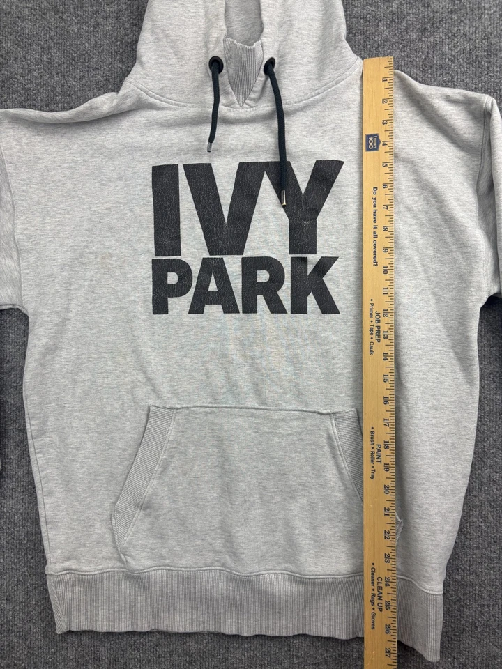 Ivy Park Adidas толстовка с капюшоном женщин средний серый пуловер толстовка большой логотип - Изображение 4 из 4