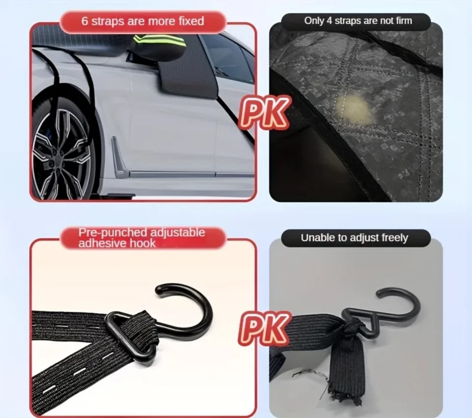 Protector de parabrisas delantero impermeable para nieve de coche sol lluvia hielo sombra invierno Foto 2 de 4