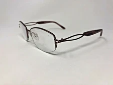 SOPHIA LOREN M210 118 Eyeglasses Frame Half Rimless 52-17-135 Brown Pink WB03