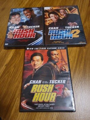 RUSH HOUR LOT RUSH HOUR 1 2 AND 3 ALL SEALED !!
