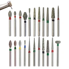 Dental Diamond Burs Barrel Football Pear Super Coarse Fine FG High Speed 856 850