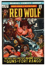 RED WOLF #1 (1972) - GRADE 9.2 - MARVEL FIRST ISSUE GARY FRIEDRICH ROY THOMAS