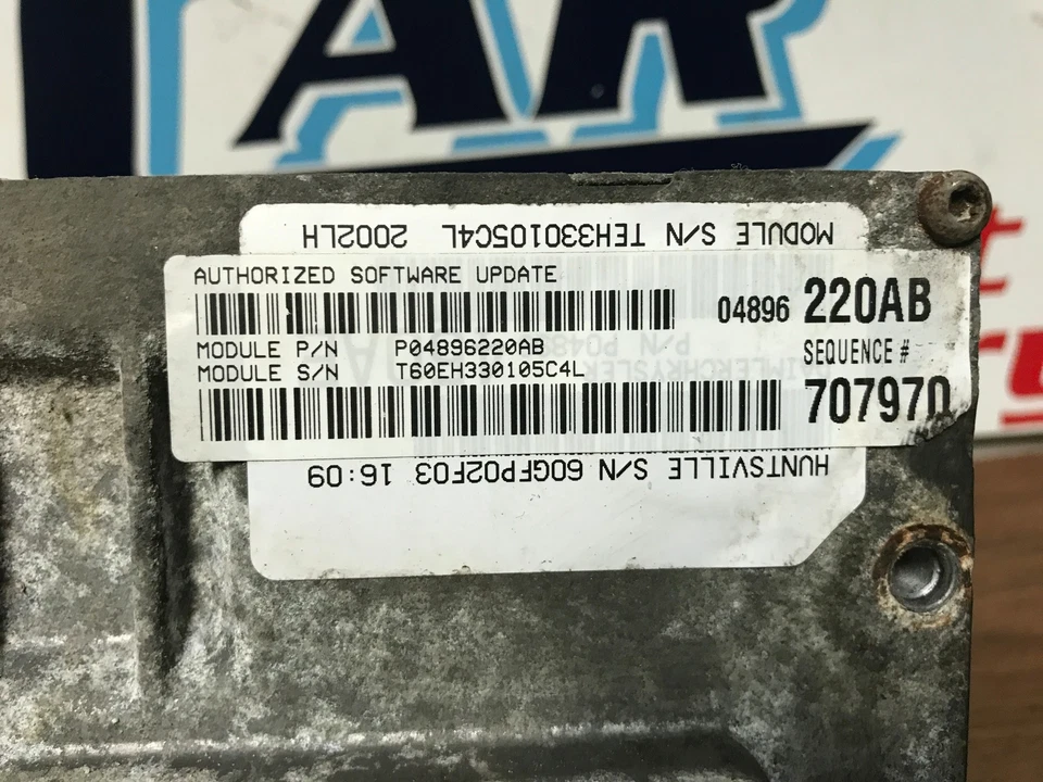 2002 DODGE INTREPID ENGINE COMPUTER P04896220AB — 第 2/3 张图片