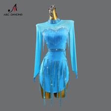 Latin Dance Skirt Dress For Line Women Ballroom Practice Wear Female Suit Party